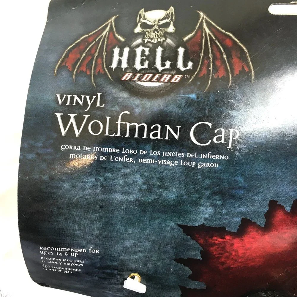 Hell Riders Wolf Man Half Mask Vtg NWT – NOS